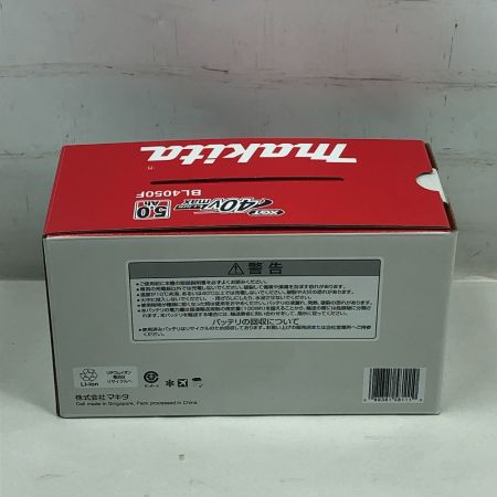  MAKITA マキタ バッテリー 未使用品(S) 本体のみ 40v 5.0Ah BL4050F ブラック