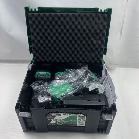  HiKOKI ハイコーキ 工具 ディスクグラインダー 未使用品(S) 充電器・充電池2個・ケース付 コードレス式 G3610DC グリーン