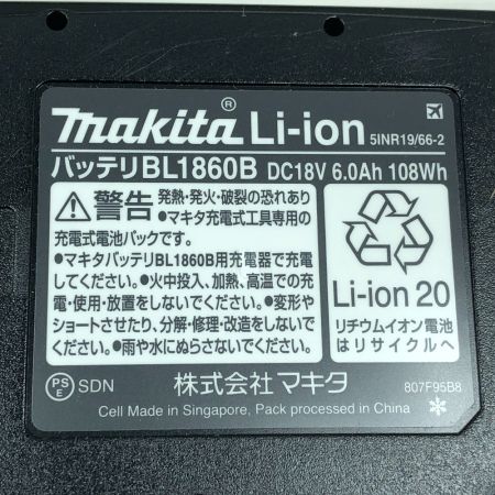  MAKITA マキタ バッテリー 未使用品(S) 本体のみ ４個セット BL1860B ブラック