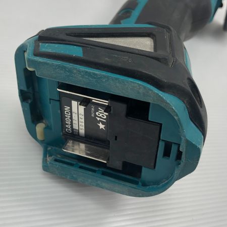  MAKITA マキタ 工具 ディスクグラインダー 本体のみ コードレス式 GA404DN ブルー