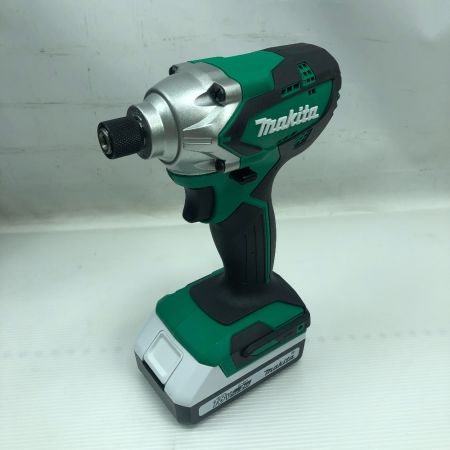 MAKITA マキタ 工具 インパクトドライバ 程度A 充電器・充電池2個・ケース付 コードレス式 MTD002DSAX グリーン
