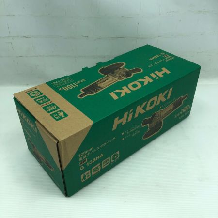  HiKOKI ハイコーキ 工具 グラインダー 未使用品(S) グリップ・レンチ・砥石付 コード式 G13SHA シルバー