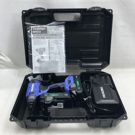  HiKOKI ハイコーキ 工具 インパクトドライバ 未使用品(S) 充電器・充電池2個・ケース付 コードレス式 FWH18DA
