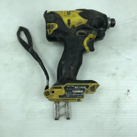  HITACHI 日立 工具 インパクトドライバ 充電器・充電池1個・ケース付 コードレス式 14.4v 6.0Ah WH14DSL イエロー