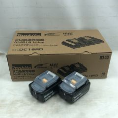  MAKITA マキタ 二口急速充電器 未使用品(S) 本体のみ DC18RD+BL1860B ブラック Sランク