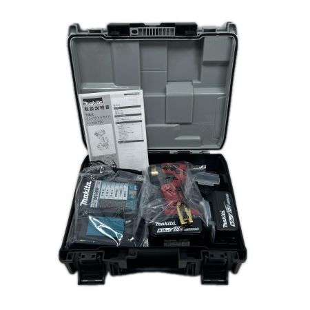 MAKITA マキタ インパクトドライバ 未使用品(S) 充電器・充電池2個・ケース付 コードレス式 TD173DRGXPR プレミアムレッド
