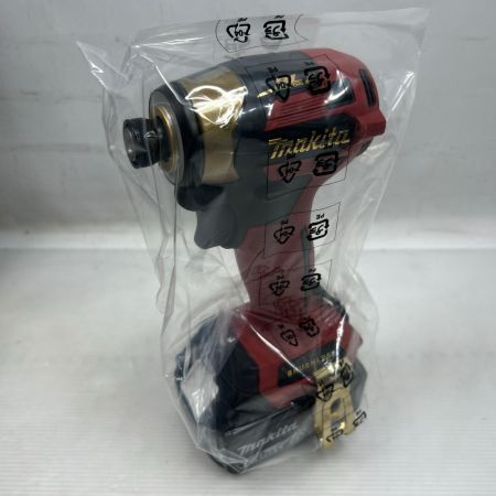 MAKITA マキタ インパクトドライバ 未使用品(S) 充電器・充電池2個・ケース付 コードレス式 TD173DRGXPR プレミアムレッド