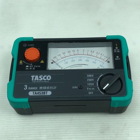  イチネンTASCO 絶縁抵抗計 本体のみ TA453BT ブラック