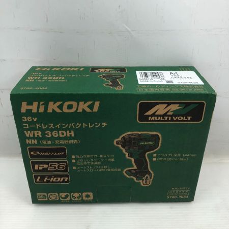  HiKOKI ハイコーキ 工具 インパクトレンチ 未使用品(S) 本体のみ コードレス式 WR36DH グリーン