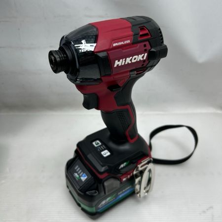 HiKOKI ハイコーキ インパクトドライバ 未使用品(S) 充電器・充電池2個・ケース付 コードレス式 WH36DD レッド