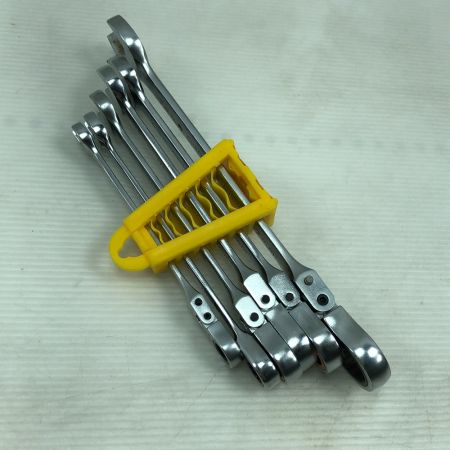  TOP工業 首振りロックラチェットコンビセット 8-17 ６本セット FRC-6000LK シルバー