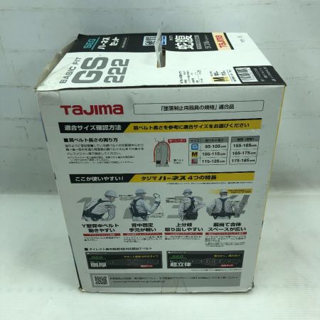  TAJIMA タジマ フルハーネス型安全帯 未使用品(S) Mサイズ 箱イタミ有 GS222 ブラック