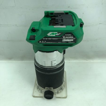  HiKOKI ハイコーキ トリマー 本体のみ コードレス式 M3608DA グリーン