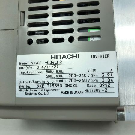  HITACHI 日立 インバーター 未使用品(S) SJ200 オリーブ