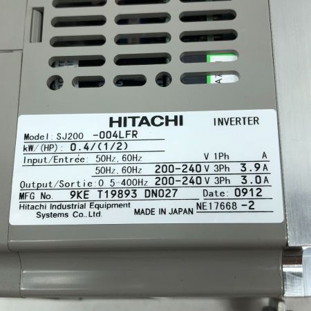  HITACHI 日立 インバーター 未使用品(S) SJ200 オリーブ