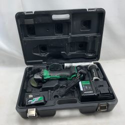 ◇◇ HiKOKI ハイコーキ ディスクグラインダー 充電器・充電池2個・ケース付 G3610DA グリーン Bランク