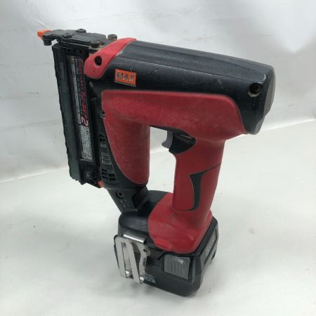  MAX マックス ピンネイラ 充電器・充電池2個・ケース付 コードレス式 TJ-35P レッド
