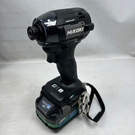 HiKOKI ハイコーキ インパクトドライバ 未使用品(S) 充電器・充電池1個・ケース付 コードレス式 WH36DD ブラック