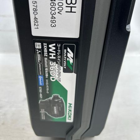 HiKOKI ハイコーキ インパクトドライバ 未使用品(S) 充電器・充電池1個・ケース付 コードレス式 WH36DD ブラック