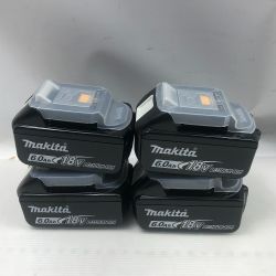 ◇◇ MAKITA マキタ バッテリー 未使用品(S) 本体のみ 4個セット BL1860B ブラック Sランク