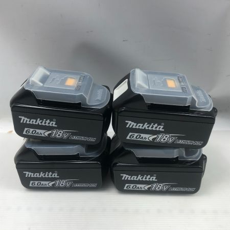  MAKITA マキタ バッテリー 未使用品(S) 本体のみ 4個セット BL1860B ブラック