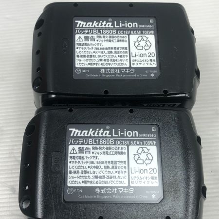  MAKITA マキタ バッテリー 未使用品(S) 本体のみ 4個セット BL1860B ブラック