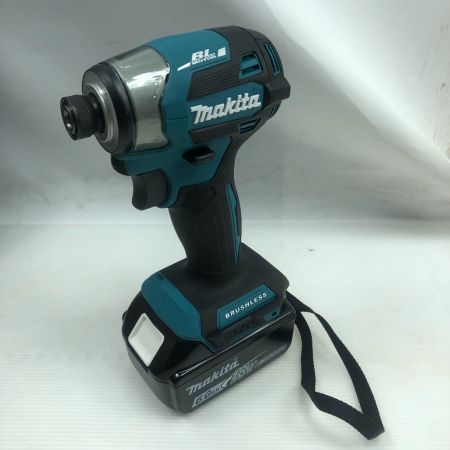  MAKITA マキタ インパクトドライバ 程度A 充電器・充電池2個・ケース付 コードレス式 TD173DRGX ブルー