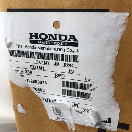 HONDA ホンダ インバーター発電機 ポータブル 未使用品(S) 本体のみ 4サイクル EU18i レッド
