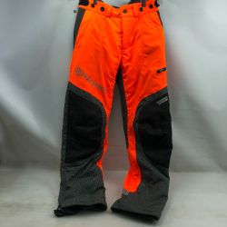 ◇◇ Husqvarna ハスクバーナ 防護ズボン Mサイズ オレンジ Bランク