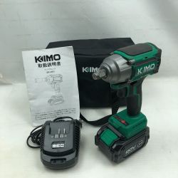 ◇◇ KIMO インパクトレンチ 充電器・充電池1個・ケース付 コードレス式 QM-3603 グリーン Aランク