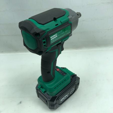  KIMO インパクトレンチ 充電器・充電池1個・ケース付 コードレス式 QM-3603 グリーン