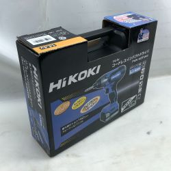 ◇◇ HiKOKI ハイコーキ インパクトドライバ 充電器・充電池2個・ケース付 コードレス式 FWH14DF ブルー Bランク