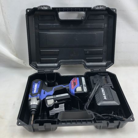  HiKOKI ハイコーキ インパクトドライバ 充電器・充電池2個・ケース付 コードレス式 FWH14DF ブルー