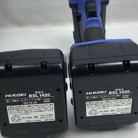  HiKOKI ハイコーキ インパクトドライバ 充電器・充電池2個・ケース付 コードレス式 FWH14DF ブルー