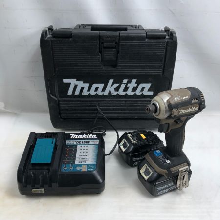  MAKITA マキタ インパクトドライバ 充電器・充電池2個・ケース付 コードレス式 TD171D ブラック