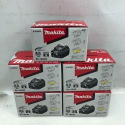 ◇◇ MAKITA マキタ バッテリー 未使用品(S) ５個セット BL1860B ブラック Sランク