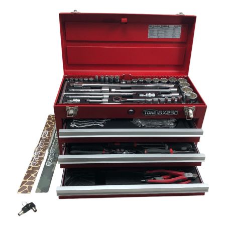 TONE トネ ツールBOX BX230 ツールセット ウォーターポンププライヤー・ペンチ欠け TSX950 レッド