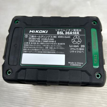 HiKOKI ハイコーキ バッテリー 未使用品(S) 本体のみ BSL36A18X ブラック BSL36A18X ブラック