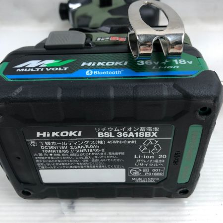  HiKOKI ハイコーキ インパクトドライバ WH36DD フォレストグリーン