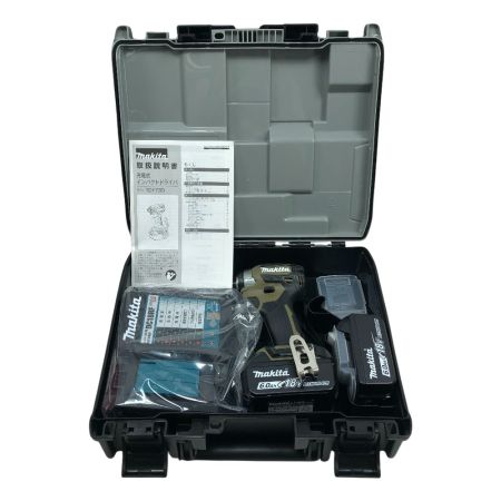  MAKITA マキタ インパクトドライバ 未使用品(S) 充電器・充電池2個・ケース付 コードレス式 TD173DRGXO オリーブ