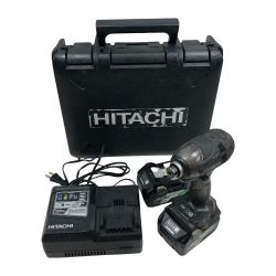 ◇◇ HITACHI 日立 工具 インパクトドライバ 充電器・充電池2個・ケース付 コードレス式 WH36DA ブラック Cランク