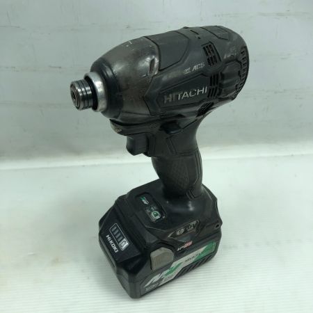  HITACHI 日立 工具 インパクトドライバ 充電器・充電池2個・ケース付 コードレス式 WH36DA ブラック