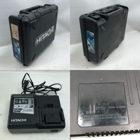  HITACHI 日立 工具 インパクトドライバ 充電器・充電池2個・ケース付 コードレス式 WH36DA ブラック