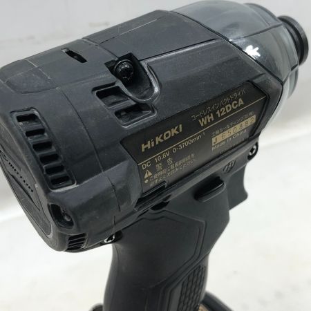  HiKOKI ハイコーキ インパクトドライバ 充電池1個付 コードレス式 WH12DCA ブラック