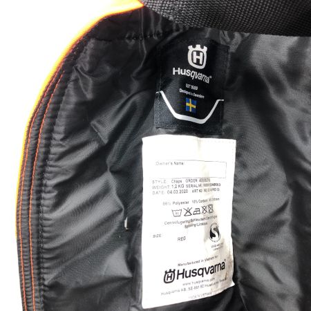  Husqvarna ハスクバーナ チャップス レギュラーサイズ オレンジ