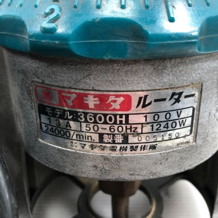  MAKITA マキタ ルーター 本体のみ コード式 100v 3600H ライトグレー