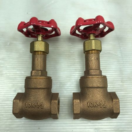 KITZ ゲートバルブ 未使用品(S) 本体のみ ２個セット 10K-1/2