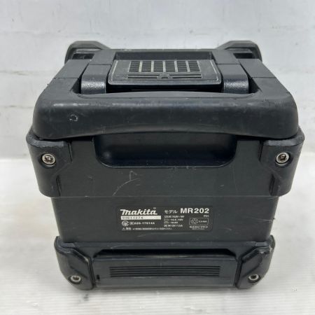  MAKITA マキタ バッテリー式スピーカー 通電チェックのみ MR202 ブラック