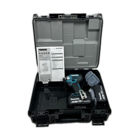  MAKITA マキタ インパクトドライバ 未使用品(S) 充電池2個・ケース付 コードレス式 TD173D ブルー
