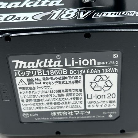  MAKITA マキタ インパクトドライバ 未使用品(S) 充電池2個・ケース付 コードレス式 TD173D ブルー